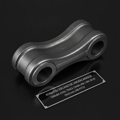 Calidad 35MnBH Enlace de cadena de vía de acero con dureza HRC 40-55 y ancho de enlace de 190,0 mm para el tren inferior de la excavadora Komatsu fábrica